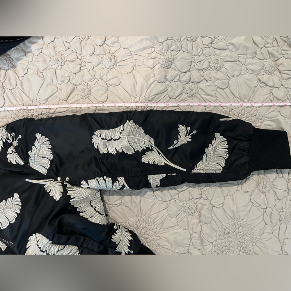 Cinq a Sept embroidered bomber jacket - Picture 9 of 9